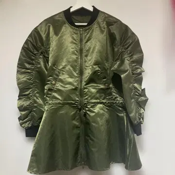 페플럼 디자인 MA-1 블루종 자켓 밀리터리 페플럼 자켓