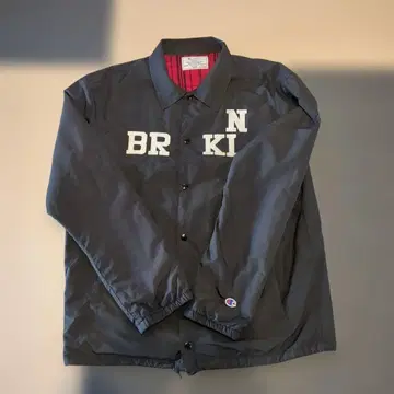 Champion 블랙 나일론 자켓 X-LARGE