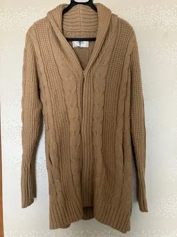 BARK MANHATTAN 가디건 니트 베이지 상의 긴팔