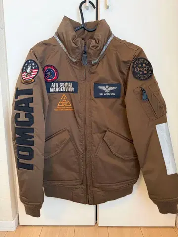 [새상품급] AVIREX 커스텀 자켓 탑건 브라운