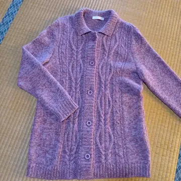 알파카 100% 가디건 시니어