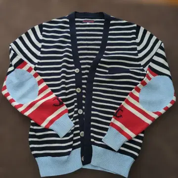 BLUE/BLUE 코튼 니트 가디건 여성에게도