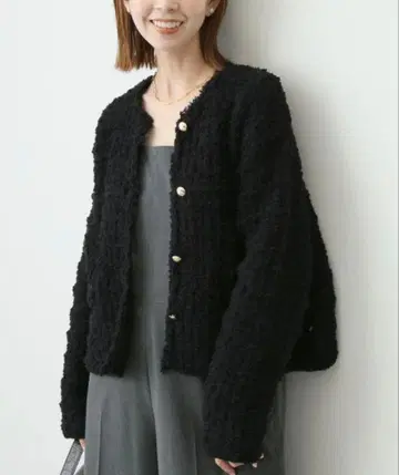 노카라 자켓 블랙 SLOBE IENA