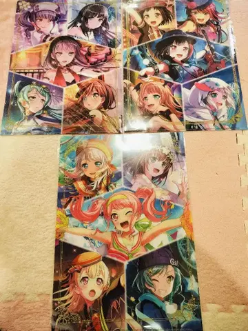 뱅드림 클리어 파일 Roselia 파스파레 아프로