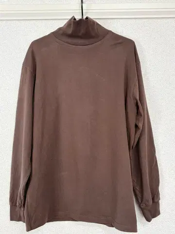 remer/로얄 코튼 터틀넥 T 다크 브라운