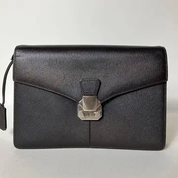 2511-144 | 새상품급 | 던힐 세컨드 백 가죽 다크 브라운