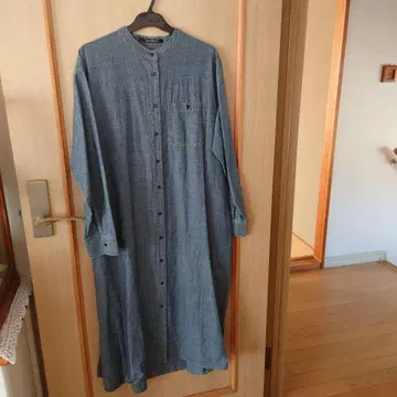 fu-tachikawa 데님 롱 원피스