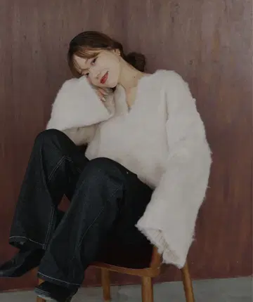 hellam 샤기 니트