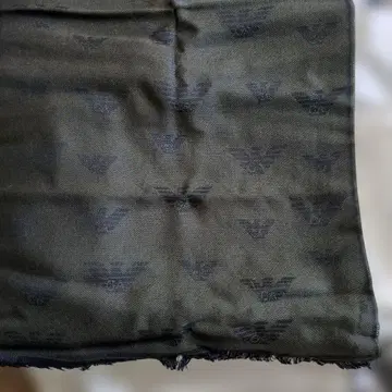 EMPORIO ARMANI 로고 블랙 머플러