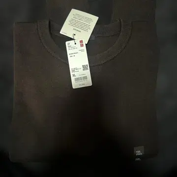 UNIQLO 스무스 코튼 크루넥 스웨터 XL 사이즈