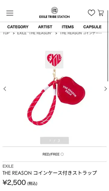 EXILE THE REASON 코인 케이스 포함 스트랩