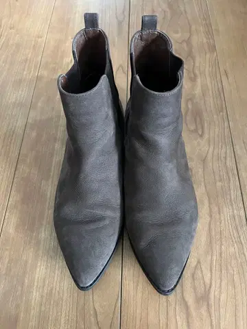 고급 DIANA 다이애나 브라운 사이드 고어 부츠 가죽