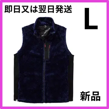 [ 새상품 ] 워크맨 다이아 플리스 안감 알루미늄 베스트 플리스 네이비