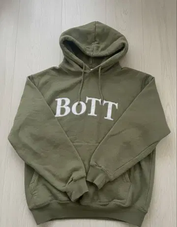 BoTT 올리브색 플리스 후드티