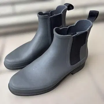 HUNTER 헌터 다크 그레이 첼시 부츠 27cm