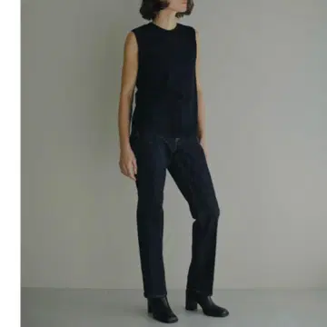 YANUK x ETRETOKYO 센터 프레스 데님