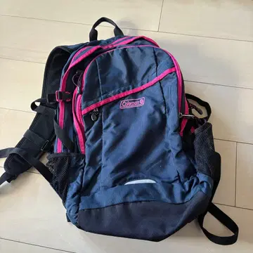 콜맨 백팩 네이비/핑크