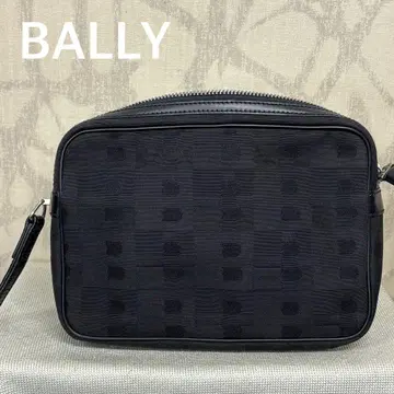 발리 BALLY 블랙 클러치백 파우치 체크 스페인산 R