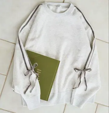 [ FREAK'S STORE ] 벨로아 리본 라인 속기모 맨투맨 풀오버