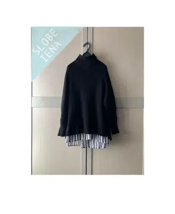 슬로브 이에나 와이드 리브 뉴앙스 터틀 풀오버