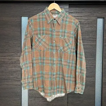 70년대 Montgomery WARD 프린트 플란넬 셔츠