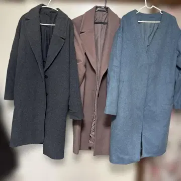 롱 코트 3색 세트