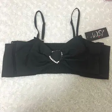 비쥬 리본 뷔스티에 블랙 유메텐보 디어마이러브 레이스 하트