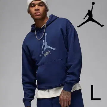 새상품 JORDAN Baseline 후드티 네이비 L 조던