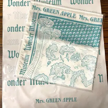 Mrs. GREEN APPLE 원더 뮤지엄 스카프 쇼핑백 포함