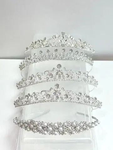 [새상품 포함] 결혼식 티아라 럭셔리 5세트