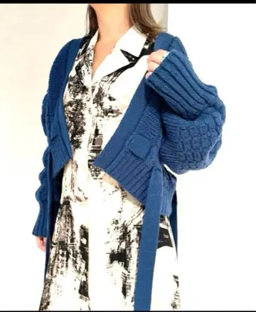 SNIDEL 스트링 다운 케이블 가디건