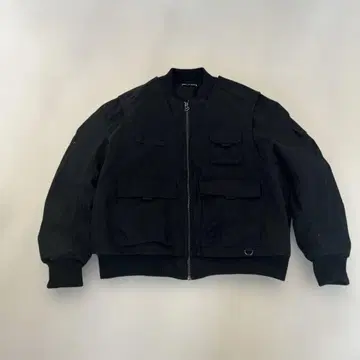 ZARA 점퍼 자켓 블랙/오렌지 XL