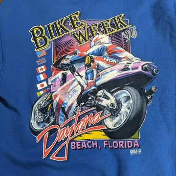 초레어 90s USA제 ONEITA 맨투맨 NSR 혼다 블루