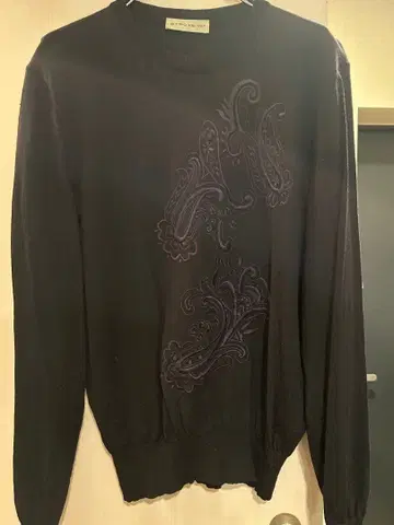 ETRO 블랙 니트 스웨터 M 사이즈
