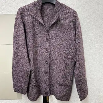이탈리아제 퍼플 가디건 M 사이즈