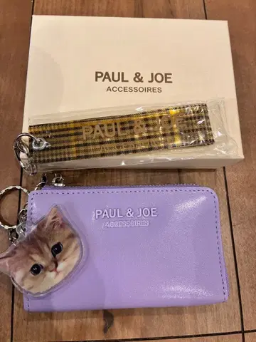 PAUL & JOE 고양이 참 포함 키케이스