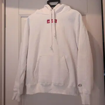 Champion x X-girl 후디 화이트