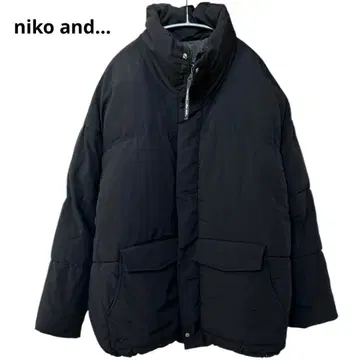 니코앤드 아라이 스탠드 칼라 다운 자켓 블랙 M
