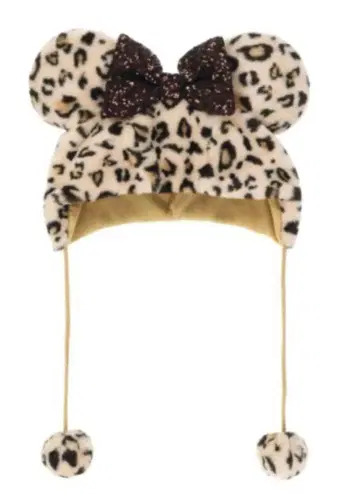 디즈니 팬캡 미니 마우스 레오파드 무늬 모자