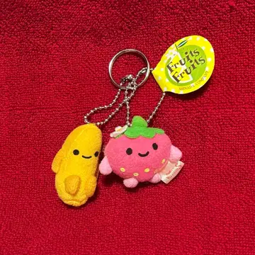 SHINADA 시나다 후르츠 이치고 바나나 마스코트 봉제 인형 레트로