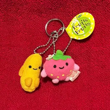 SHINADA 시나다 후르츠 이치고 바나나 마스코트 봉제 인형 레트로