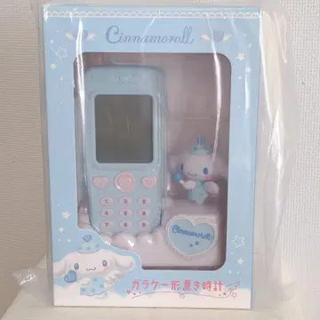 [ 새상품 미개봉 ] 산리오 폴더폰 모양 탁상시계 시나모롤