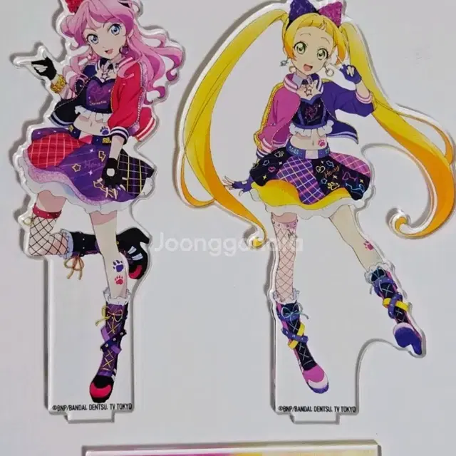 아이카츠 프렌즈 허니캣 페어 아크릴 스탠드 쵸노 마이카 히나타 에마