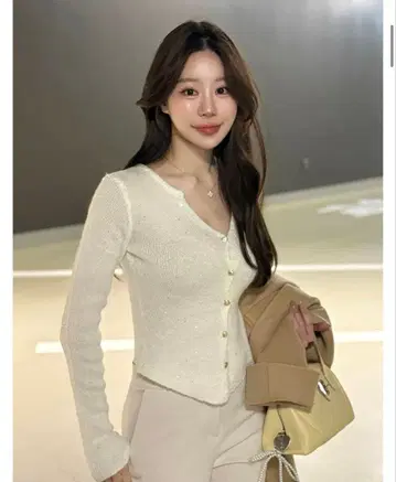 QUNG 스팽글 krkr 니트 TOP