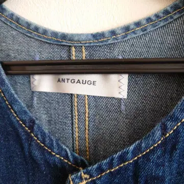 ANTGAUGE 데님 롱 자켓 원피스