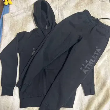 ATHLETA 블랙 맨투맨 상하의 세트 150