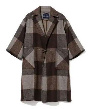 LONDON TRADITION BEAMS / 별주 체크 오버코트