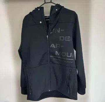 언더아머 후드 부착 저지 블랙