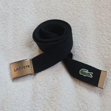 LACOSTE 블랙 GI 벨트