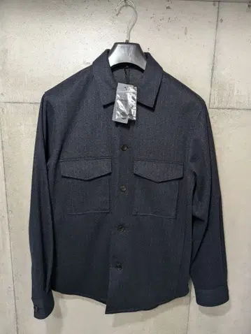 프레셔스 니트 멜톤 셔츠 블루종